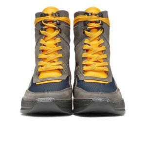 Filling Pieces Grey and Orange Hoth High-Top Sneakers